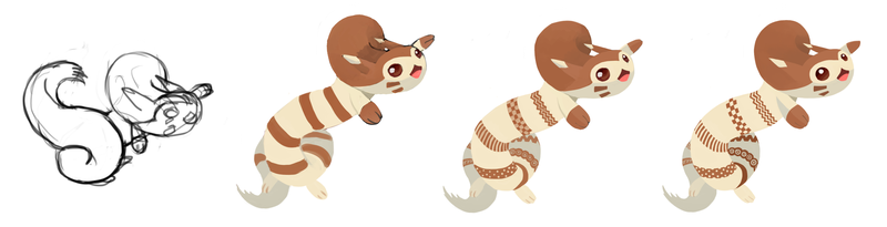 Illustration for article titled Fumbling Furret! Pokemon One a Day, Series 2!